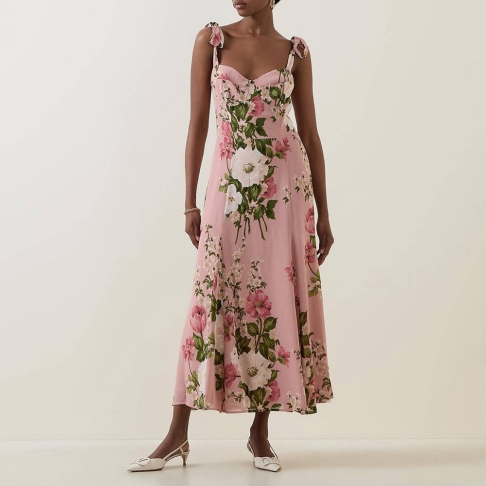 Reformation Nadira Dress Rose Garden 12